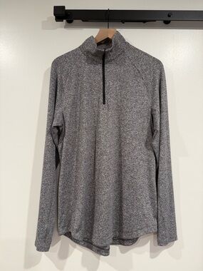 Lululemon Men’s Drysense Half Zip brand new without tags - Heathered Black